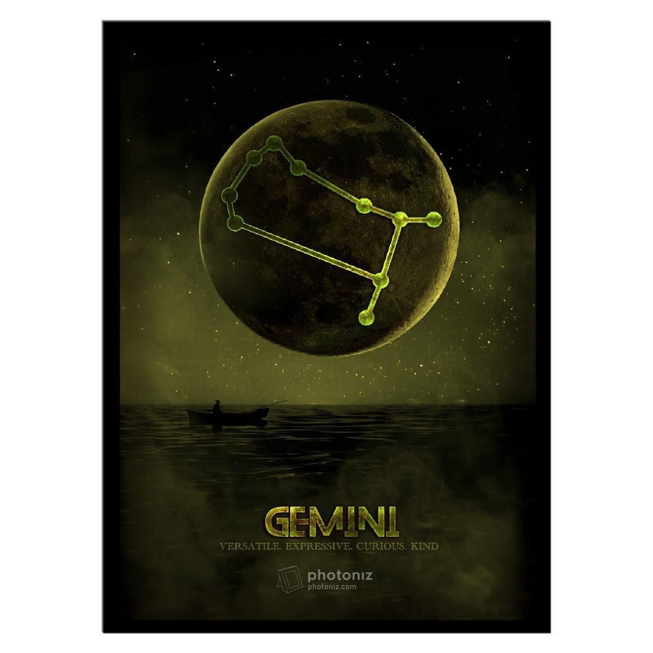  تابلو دکوراتیو ماه تولد صورت فلکی خرداد کد 2200 