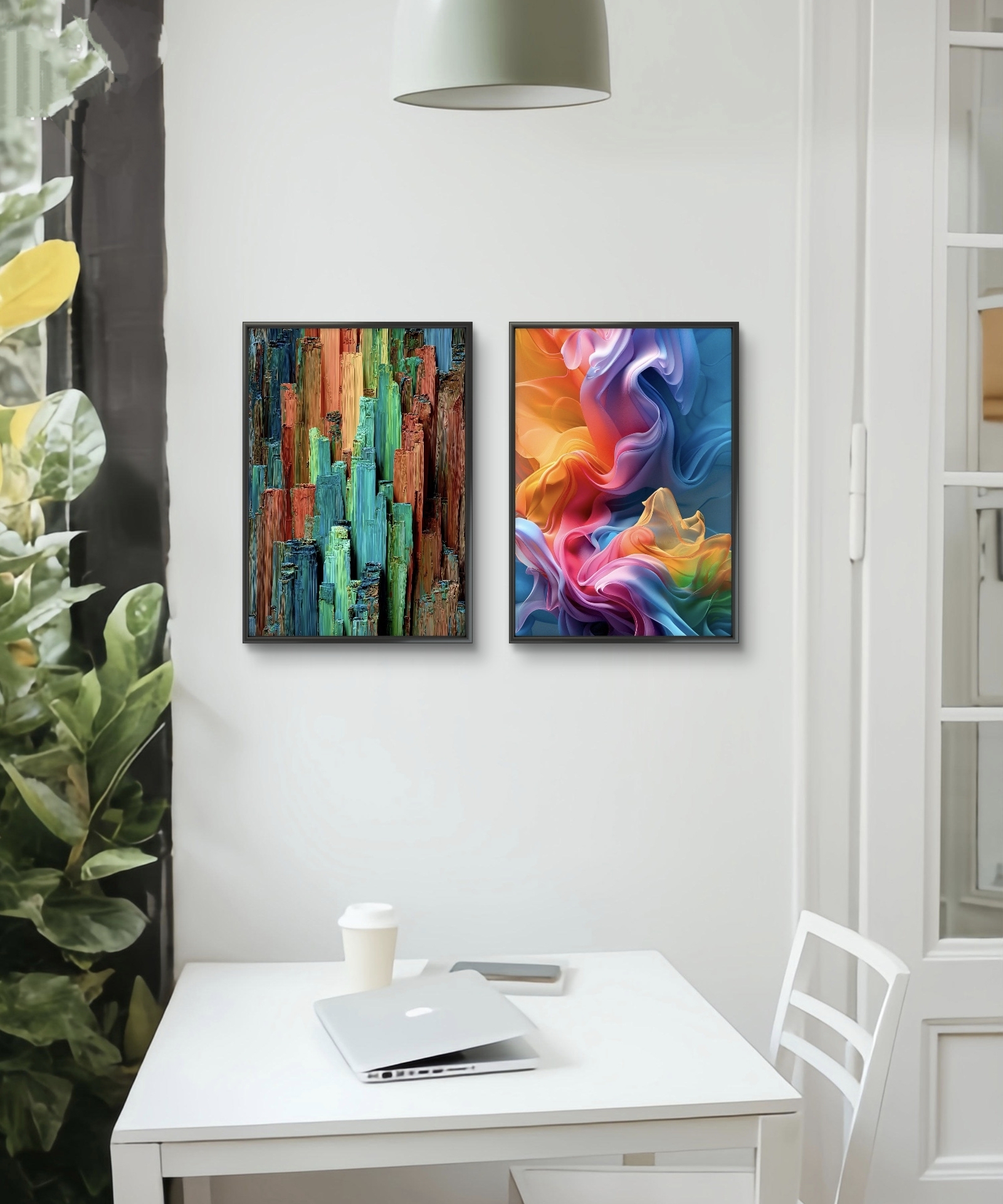  تابلو دکوراتیو دو تکه ( تریپتیک Triptych ) کد 9 