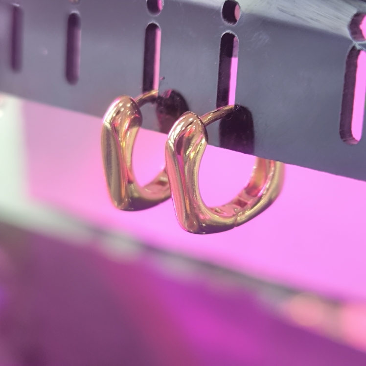 گوشواره استیل رنگ ثابت