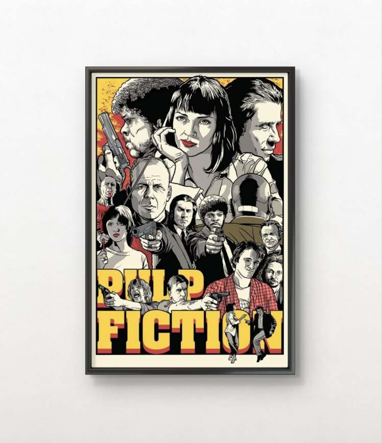 تابلو عکس فیلم و سریال ( پالپ فیکشن - Pulp Fiction ) کد 3214