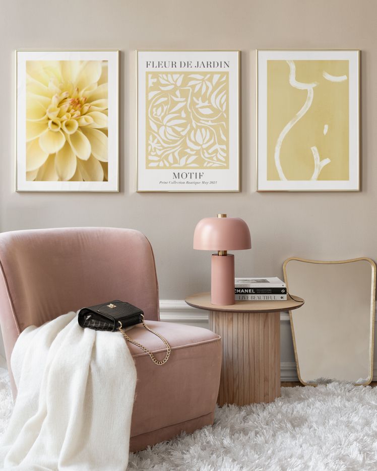 تابلو دکوراتیو سه تکه ( تریپتیک Triptych ) کد 129