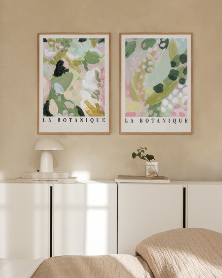 تابلو دکوراتیو دو تکه ( تریپتیک Triptych ) کد 64