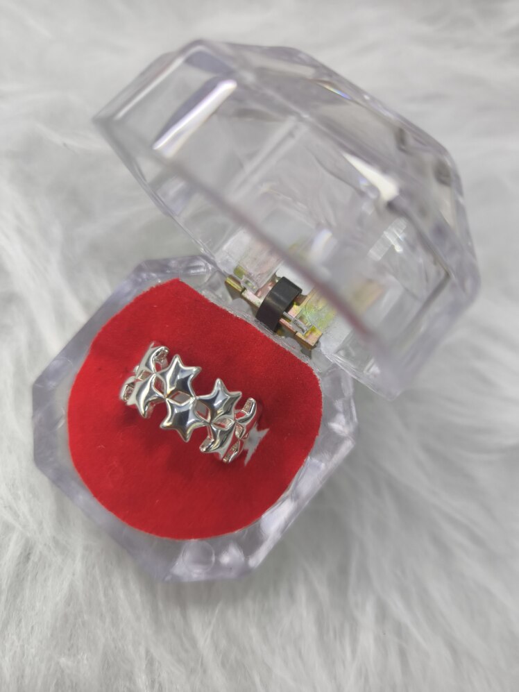 انگشتر آبکاری نقره (فری سایز)