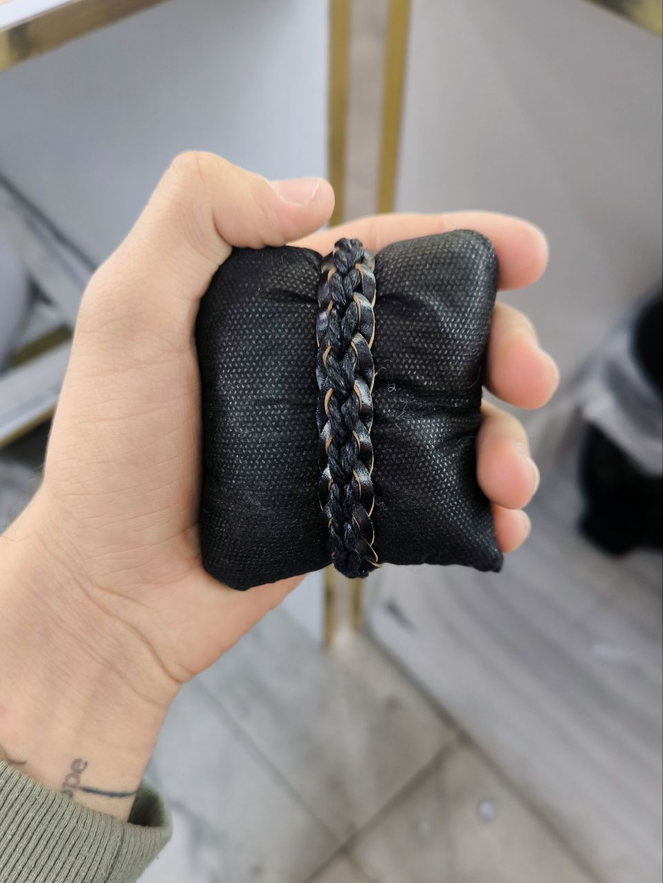  دستبند چرم مردانه 