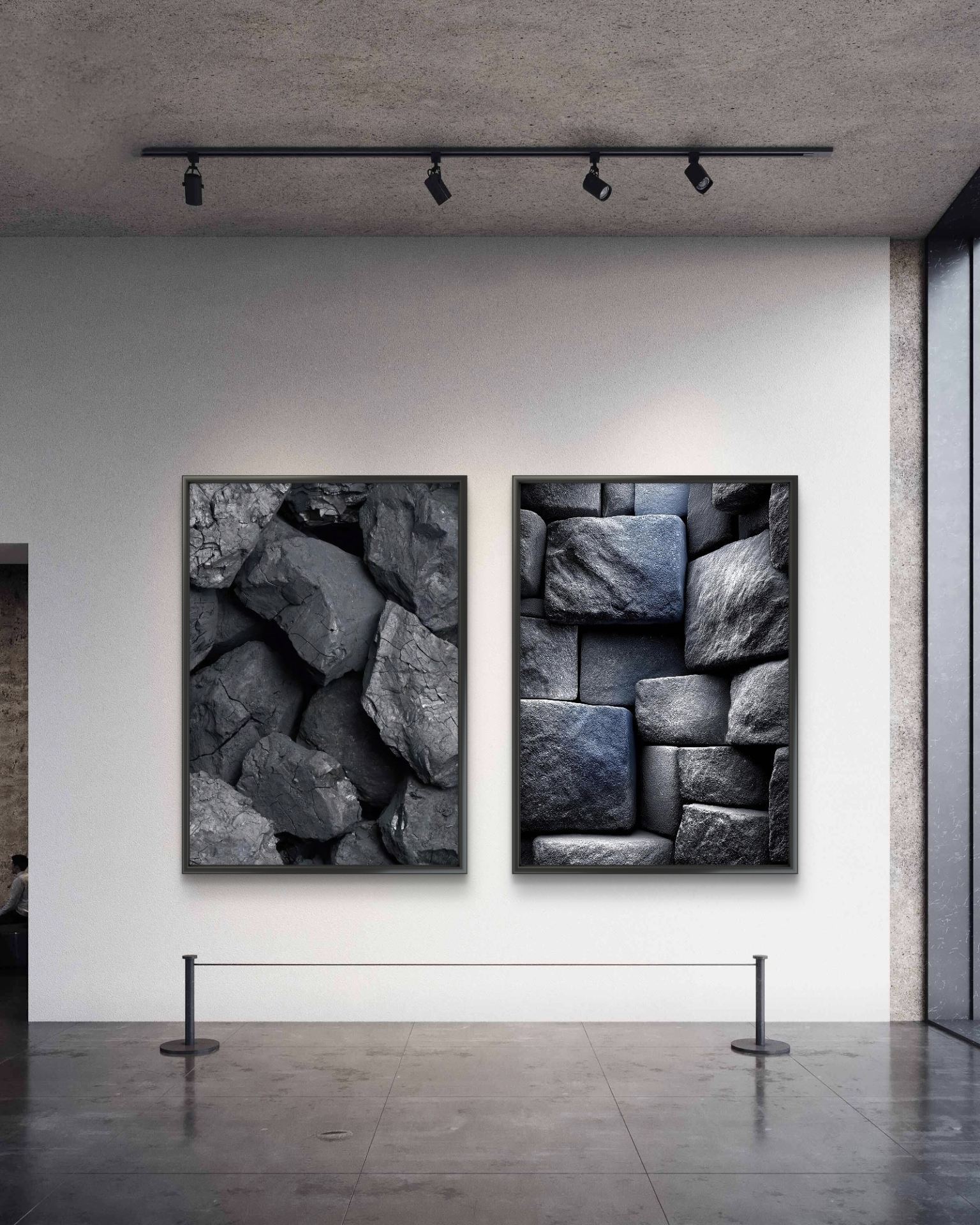 تابلو دکوراتیو دو تکه ( تریپتیک Triptych ) کد 10