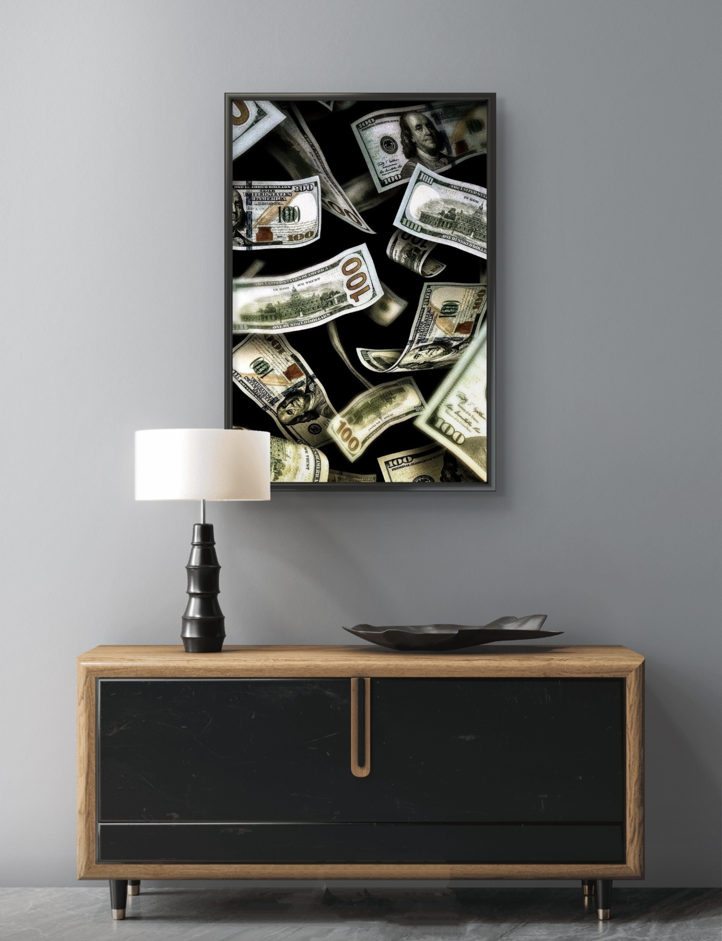  تابلو عکس دلار مدرن کد 2977 