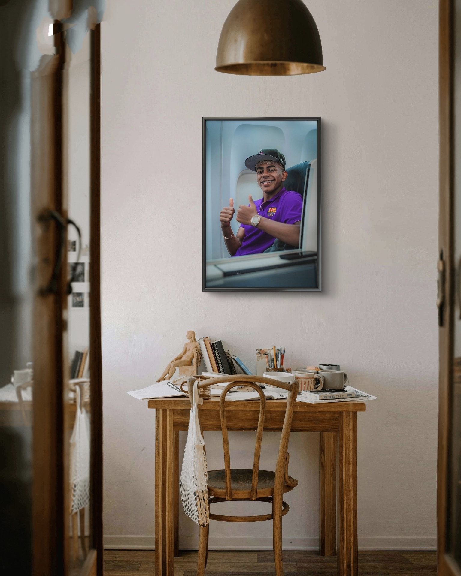  تابلو عکس فوتبالی یامال کد 2792 