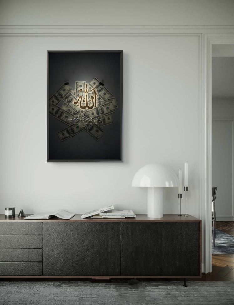 تابلو عکس دلار مدرن کد 2976