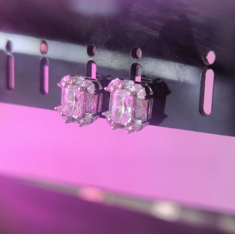 گوشواره استیل رنگ ثابت