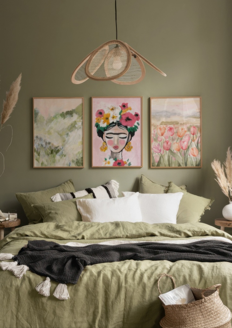 تابلو دکوراتیو سه تکه ( تریپتیک Triptych ) کد 1228