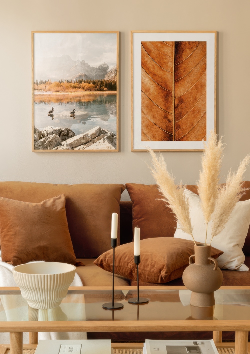 تابلو دکوراتیو دو تکه ( تریپتیک Triptych ) کد 154