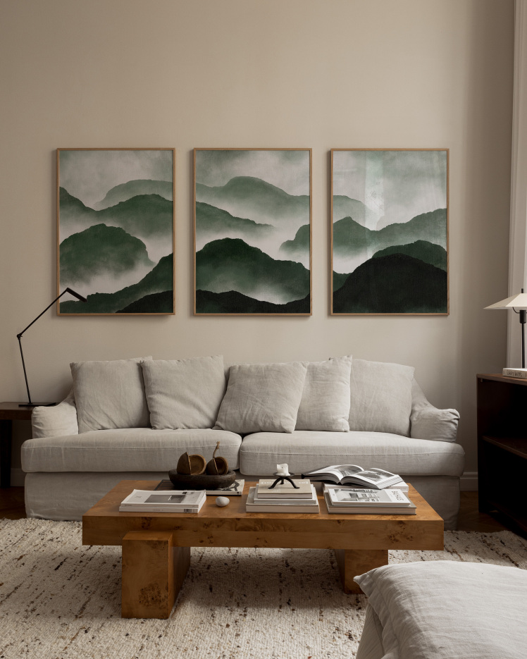 تابلو دکوراتیو سه تکه ( تریپتیک Triptych ) کد 115