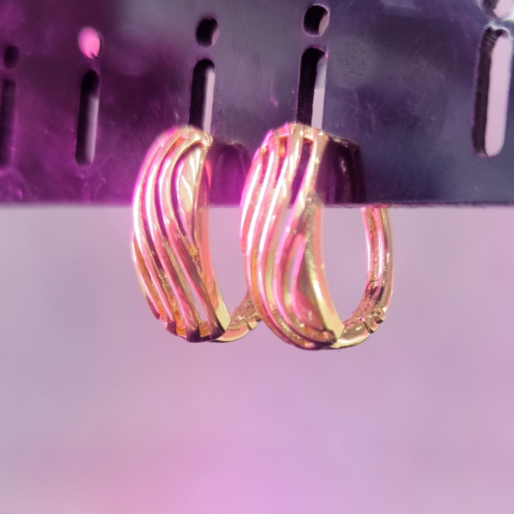 گوشواره استیل رنگ ثابت