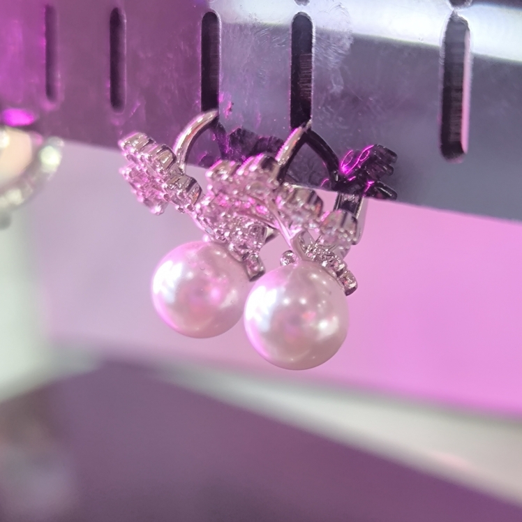 گوشواره استیل رنگ ثابت