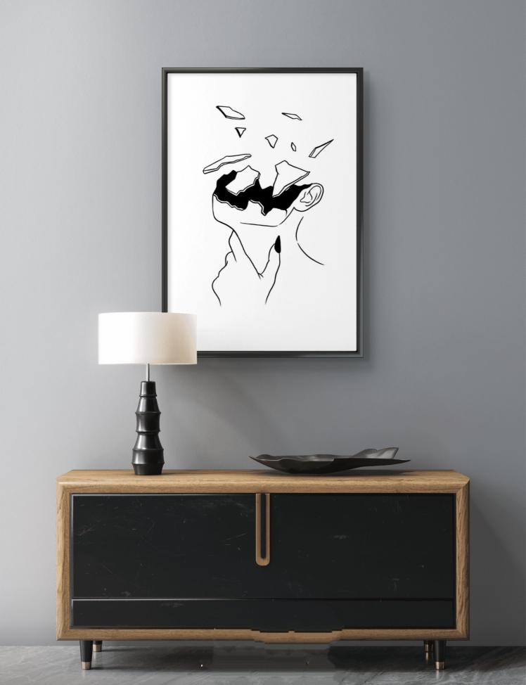 تابلو عکس مینیمال کد 2916