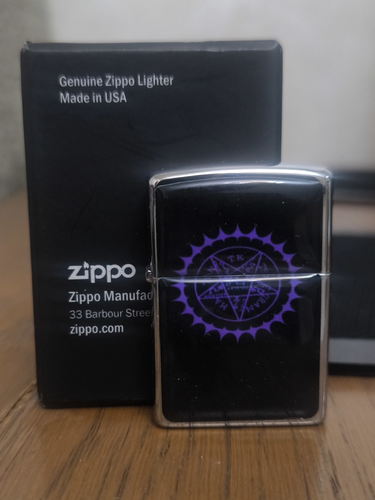 فندک طرح زیپو بنزینی طرح ستاره