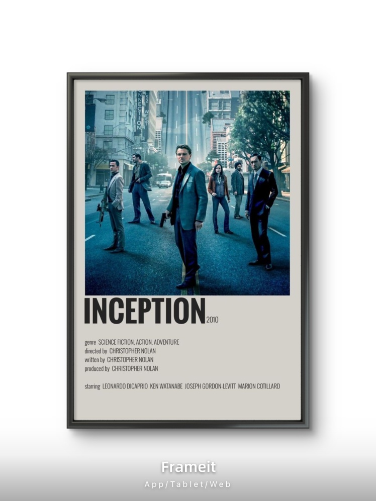 تابلو عکس فیلم و سریال ( تلقین - inception ) کد 3239