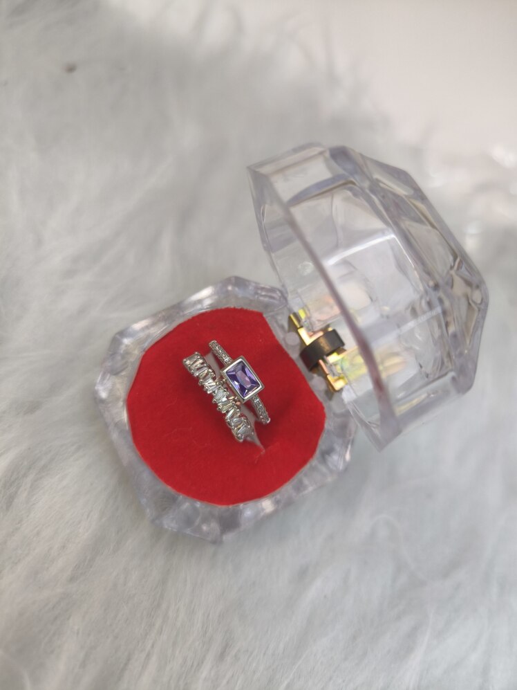 انگشتر جواهری زنانه (فری سایز)