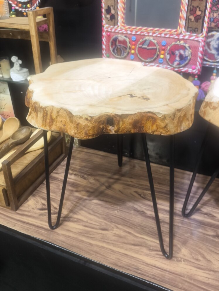 عسلی روستیک چوب گردو کد 29