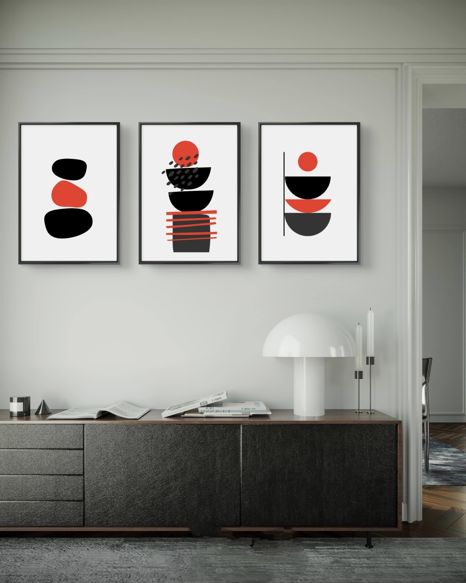  تابلو دکوراتیو سه تکه ( تریپتیک Triptych ) کد 48 