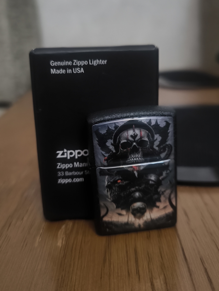 فندک طرح زیپو بنزینی طرح دار