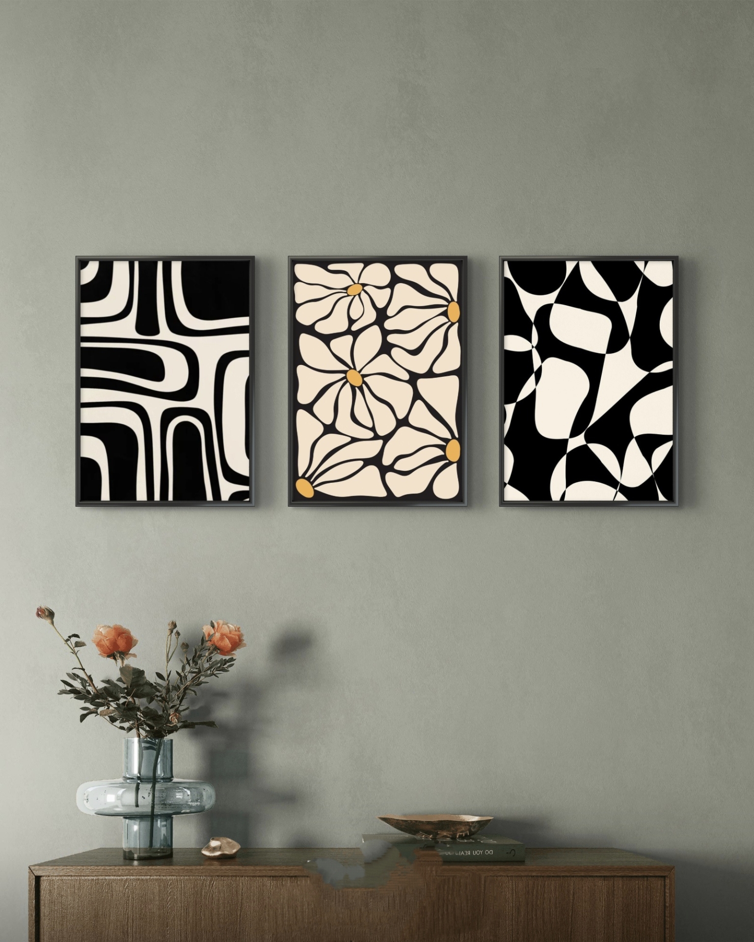  تابلو دکوراتیو سه تکه ( تریپتیک Triptych ) کد 51 