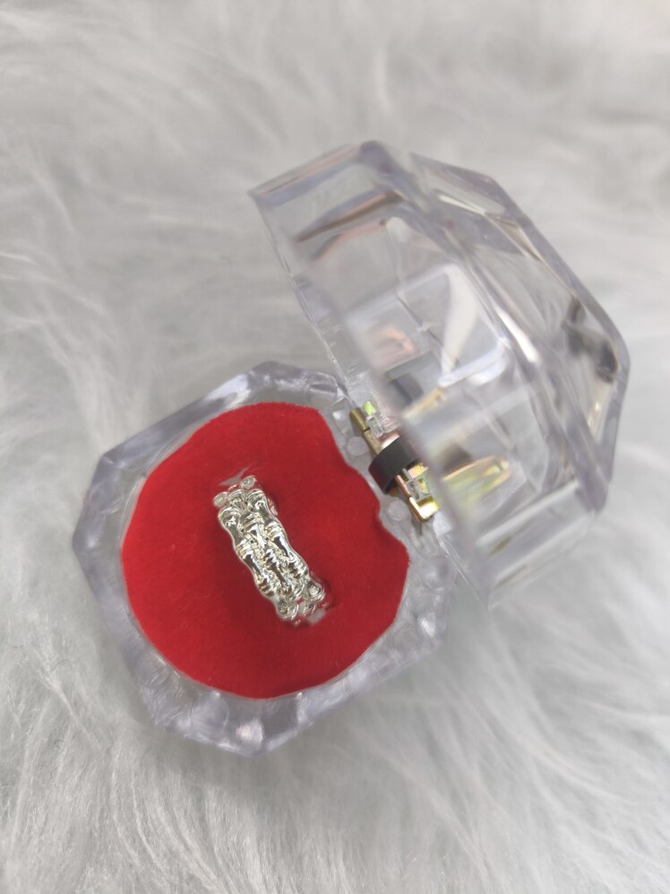 انگشتر آبکاری نقره (فری سایز)