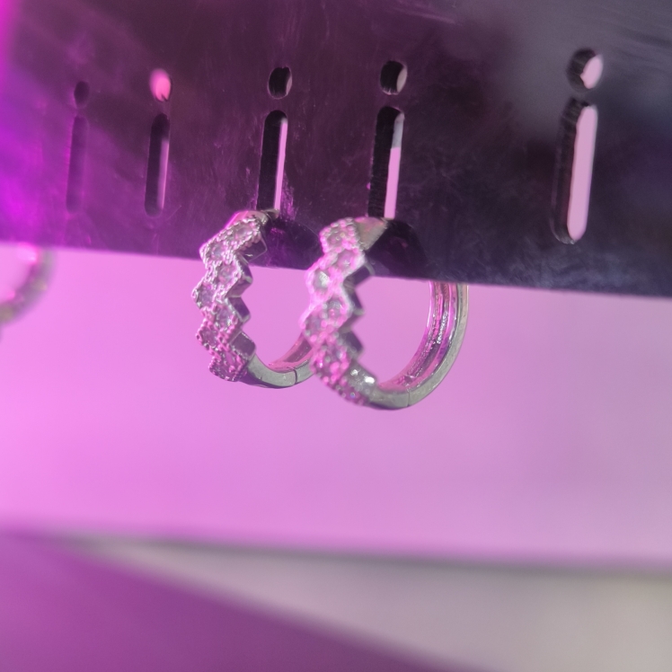 گوشواره استیل رنگ ثابت