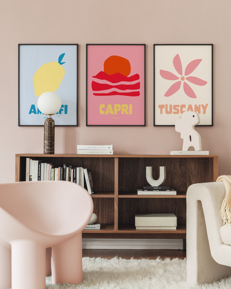 تابلو دکوراتیو سه تکه ( تریپتیک Triptych ) کد 1205