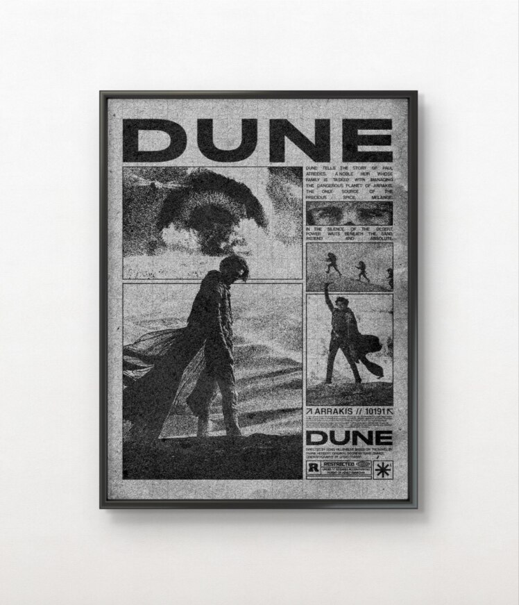 تابلو عکس فیلم و سریال ( تلماسه - Dune ) کد 3210