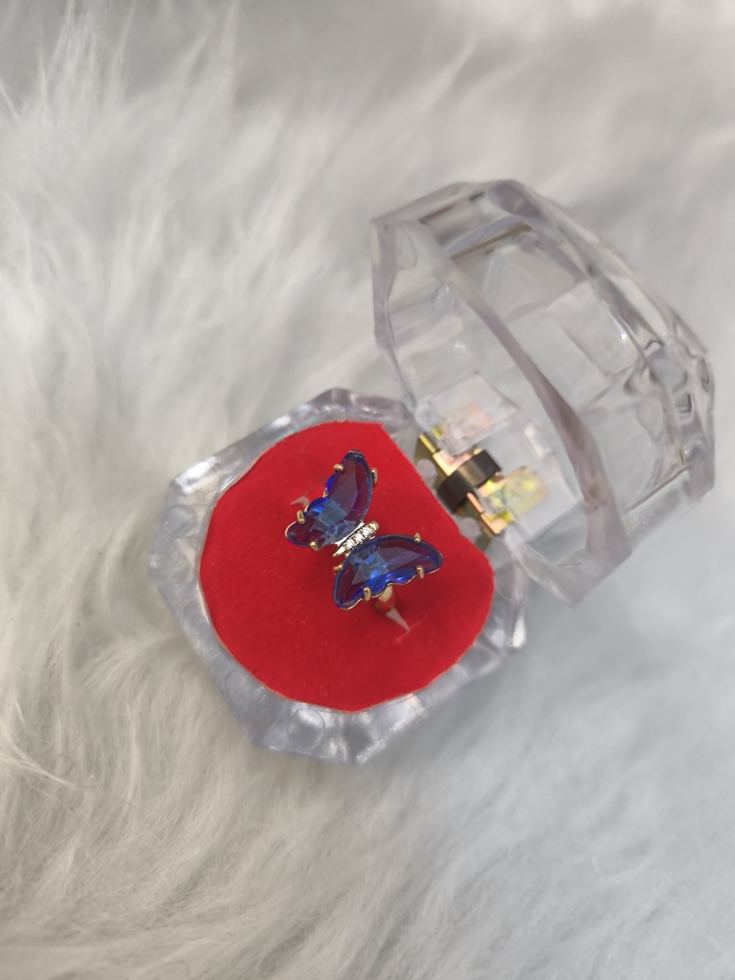  انگشتر جواهری زنانه (فری سایز) 