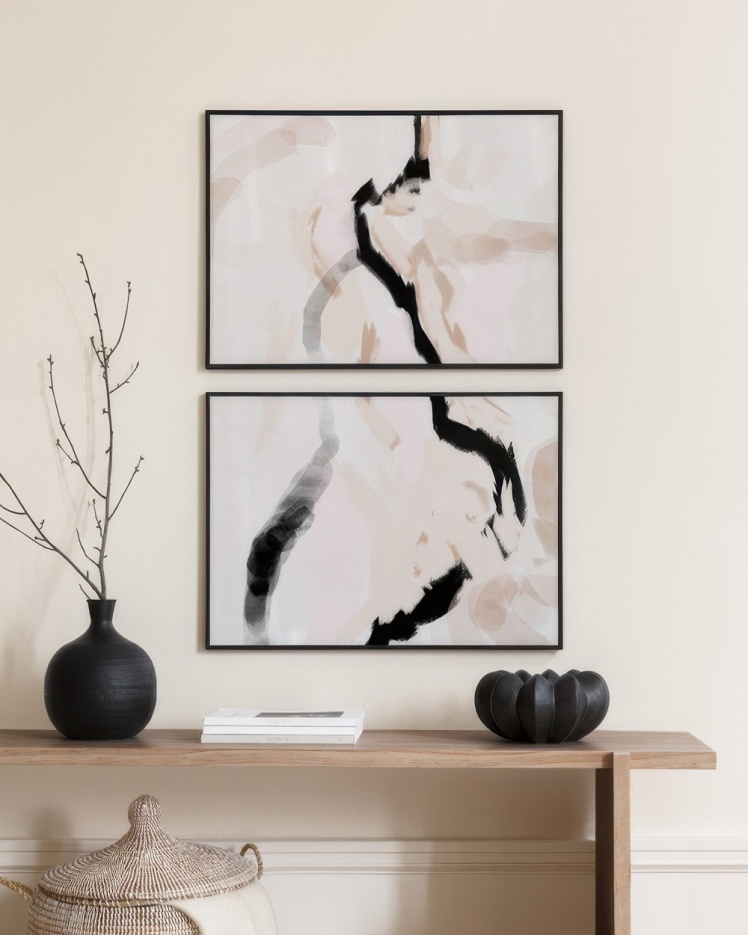 تابلو دکوراتیو دو تکه ( تریپتیک Triptych ) کد 164