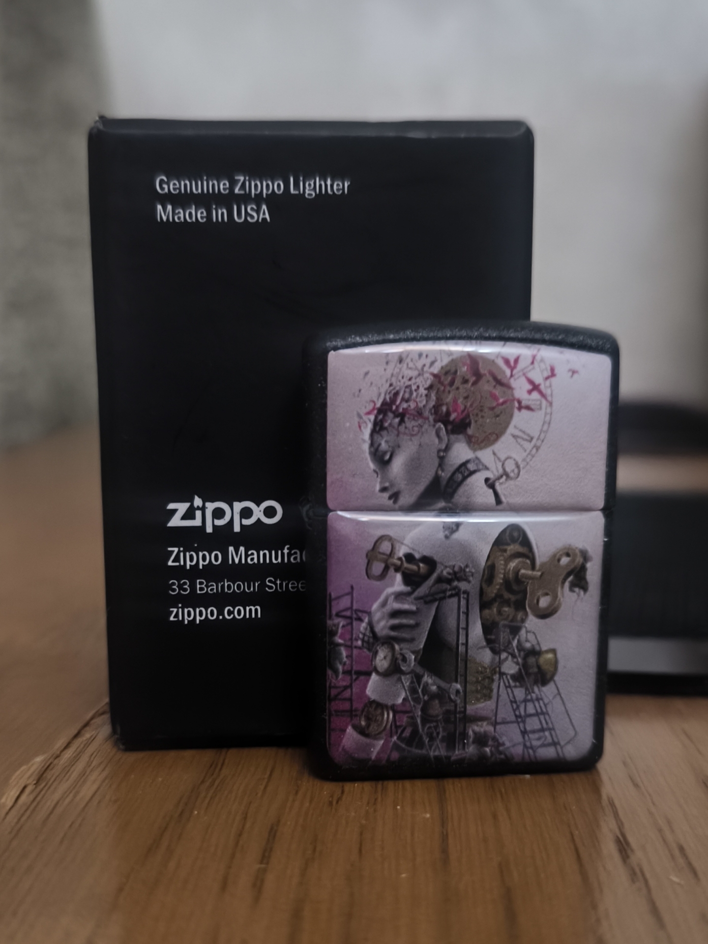  فندک طرح زیپو بنزینی طرح دار 