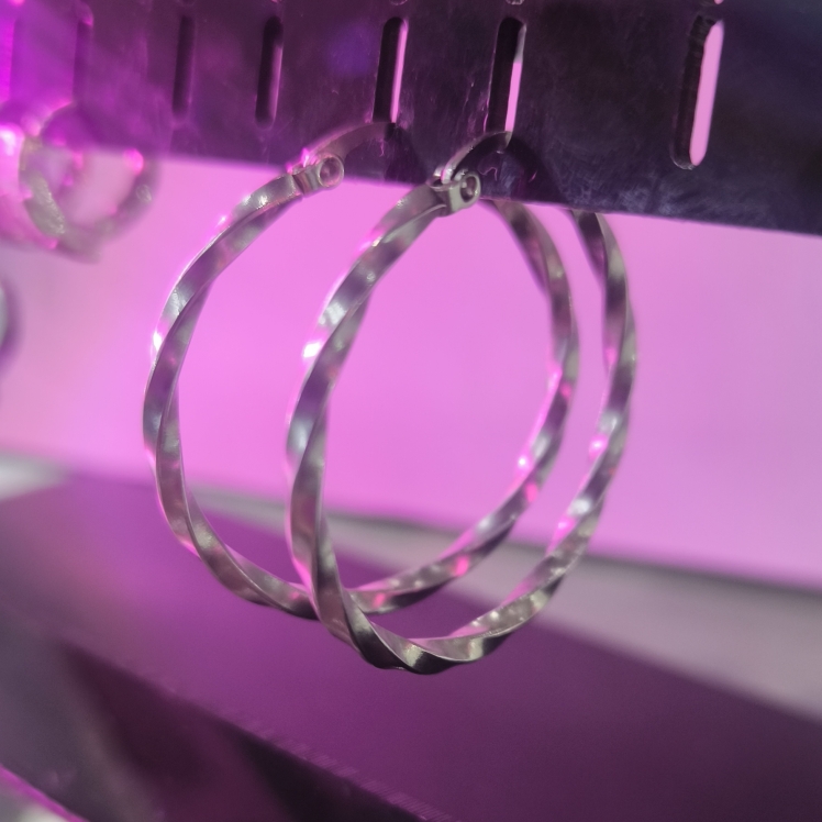 گوشواره استیل رنگ ثابت