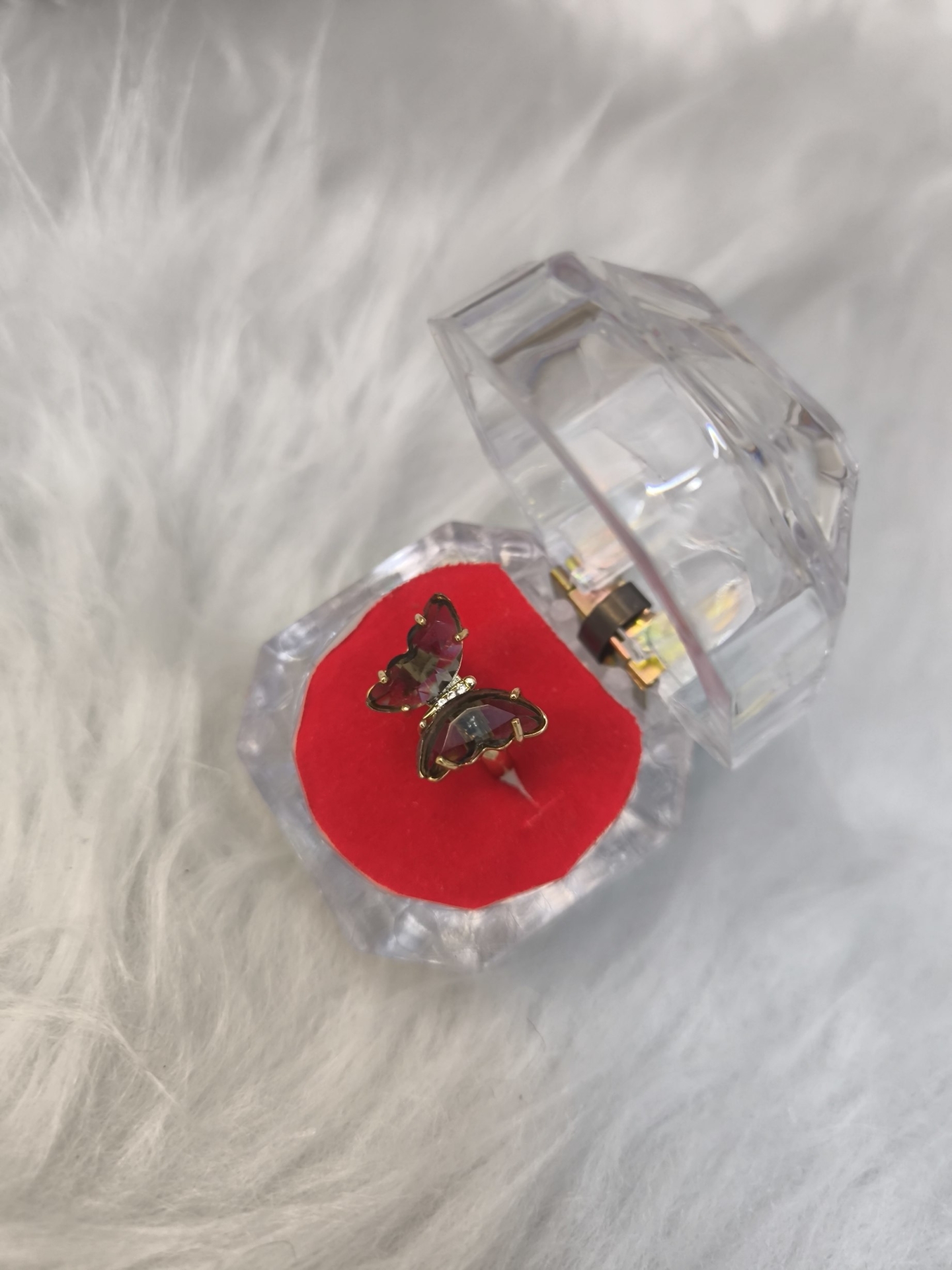  انگشتر جواهری زنانه (فری سایز) 