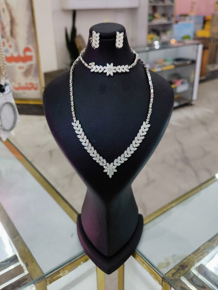 نیم ست جواهری آبکاری رادیوم