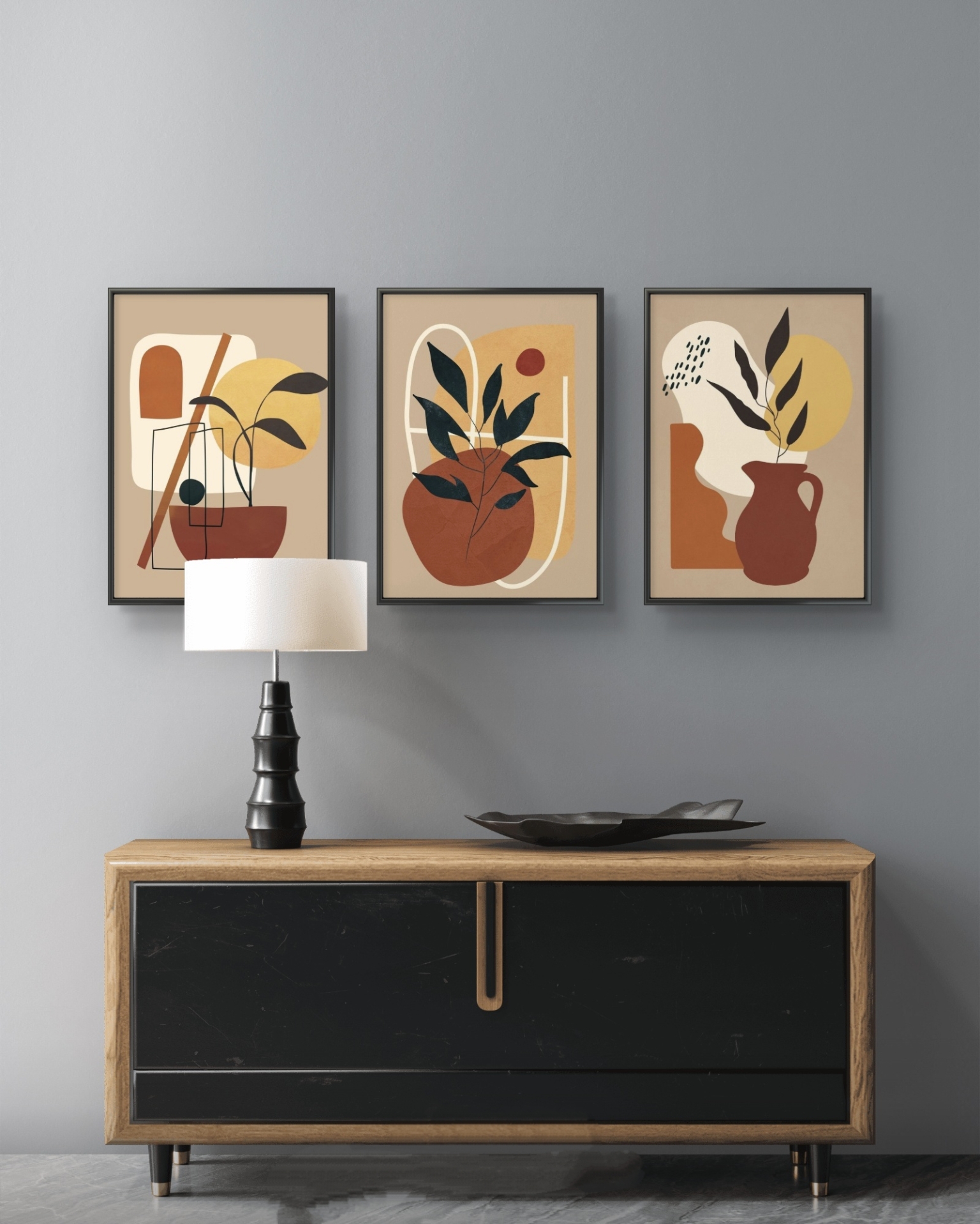  تابلو دکوراتیو سه تکه ( تریپتیک Triptych ) کد 34 