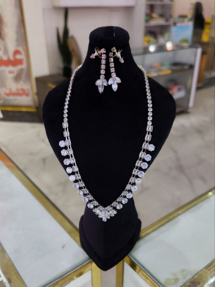 نیم ست جواهری آبکاری رادیوم