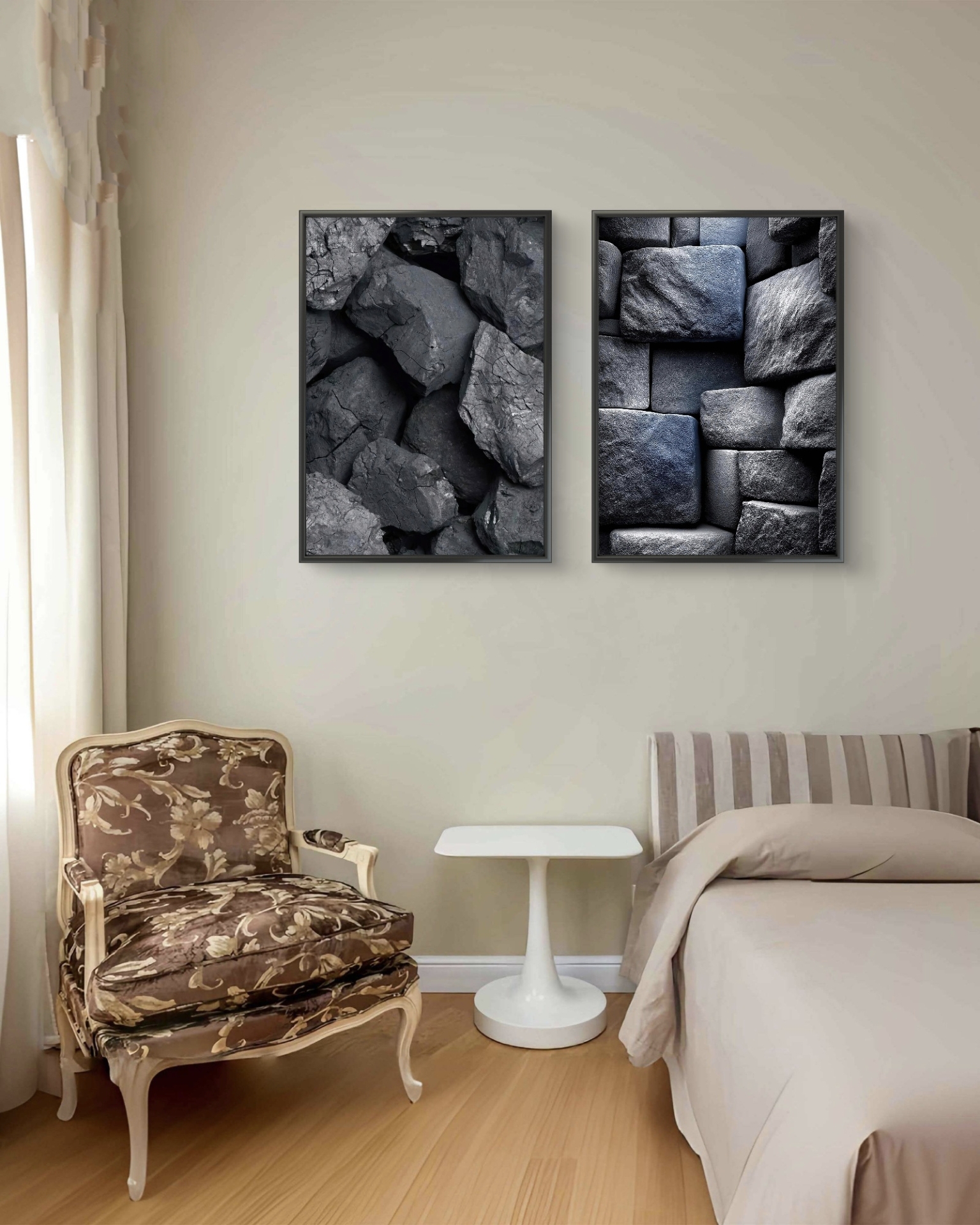 تابلو دکوراتیو دو تکه ( تریپتیک Triptych ) کد 10