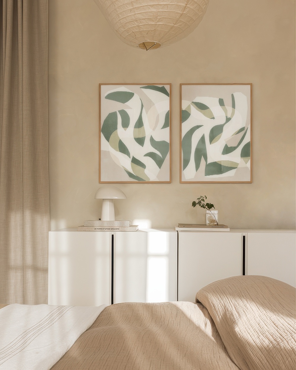  تابلو دکوراتیو دو تکه ( تریپتیک Triptych ) کد 69 