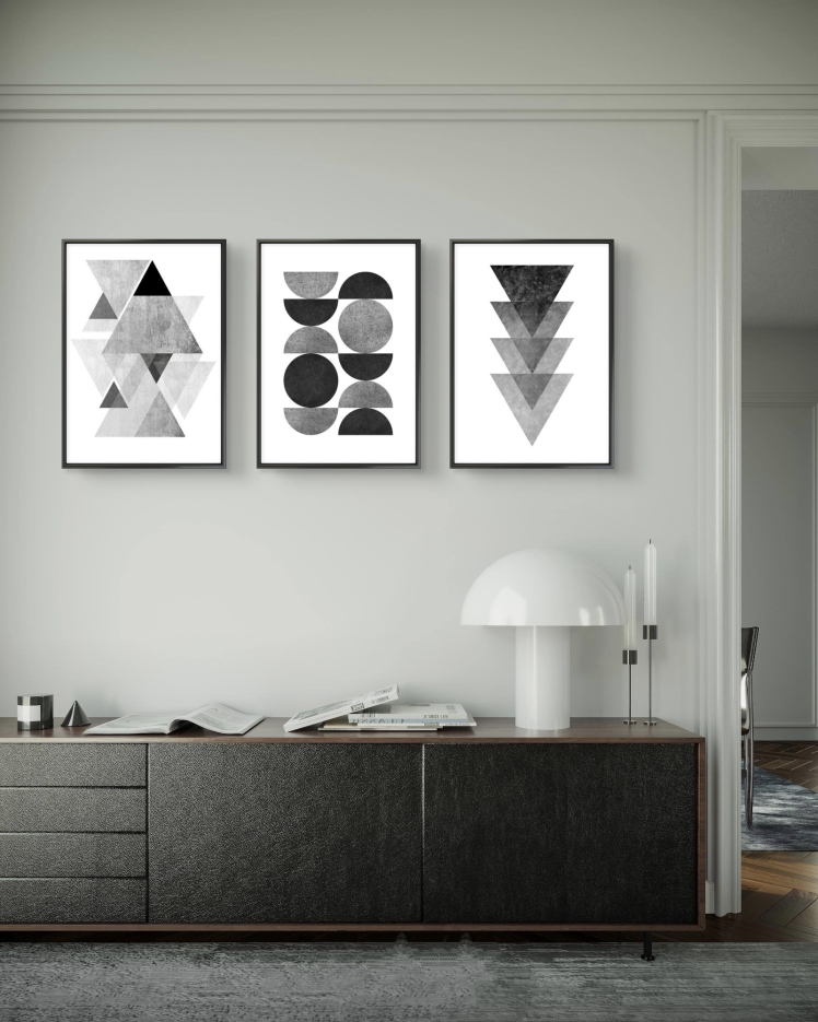 تابلو دکوراتیو سه تکه ( تریپتیک Triptych ) کد 41