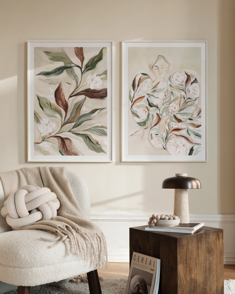 تابلو دکوراتیو دو تکه ( تریپتیک Triptych ) کد 97