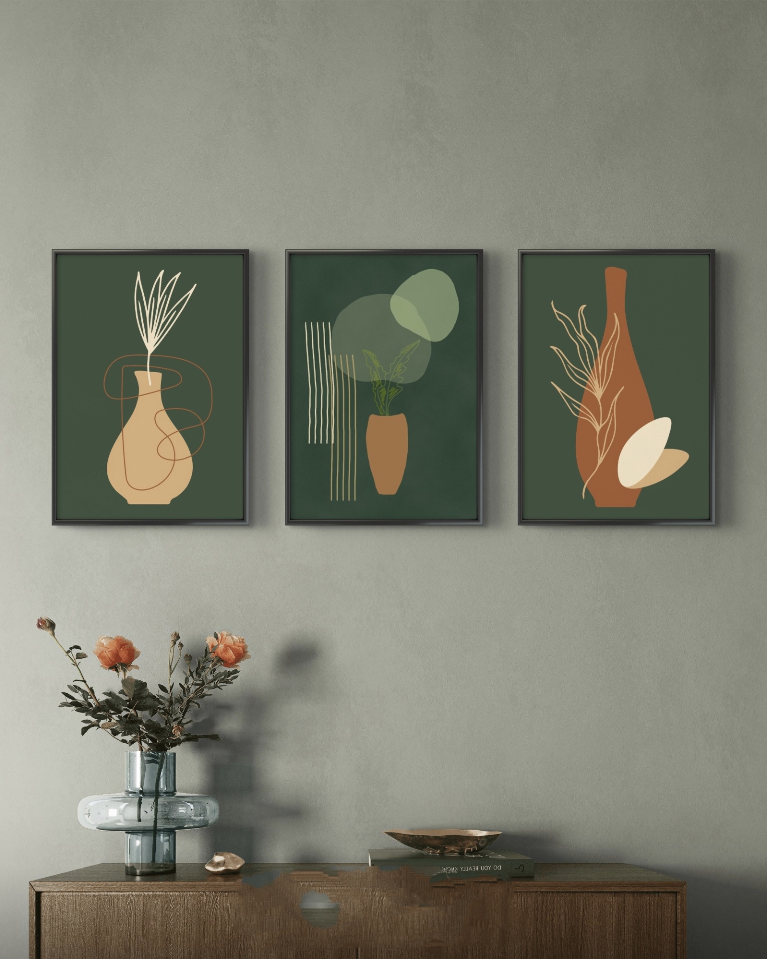  تابلو دکوراتیو سه تکه ( تریپتیک Triptych ) کد 20 