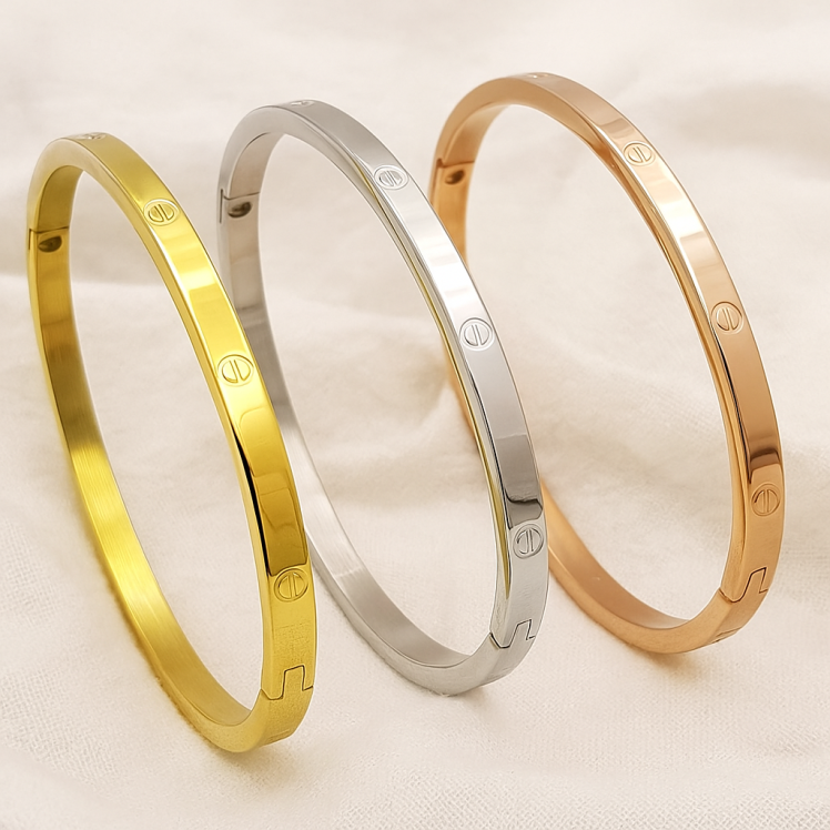 دستبند النگویی استیل کارتیر